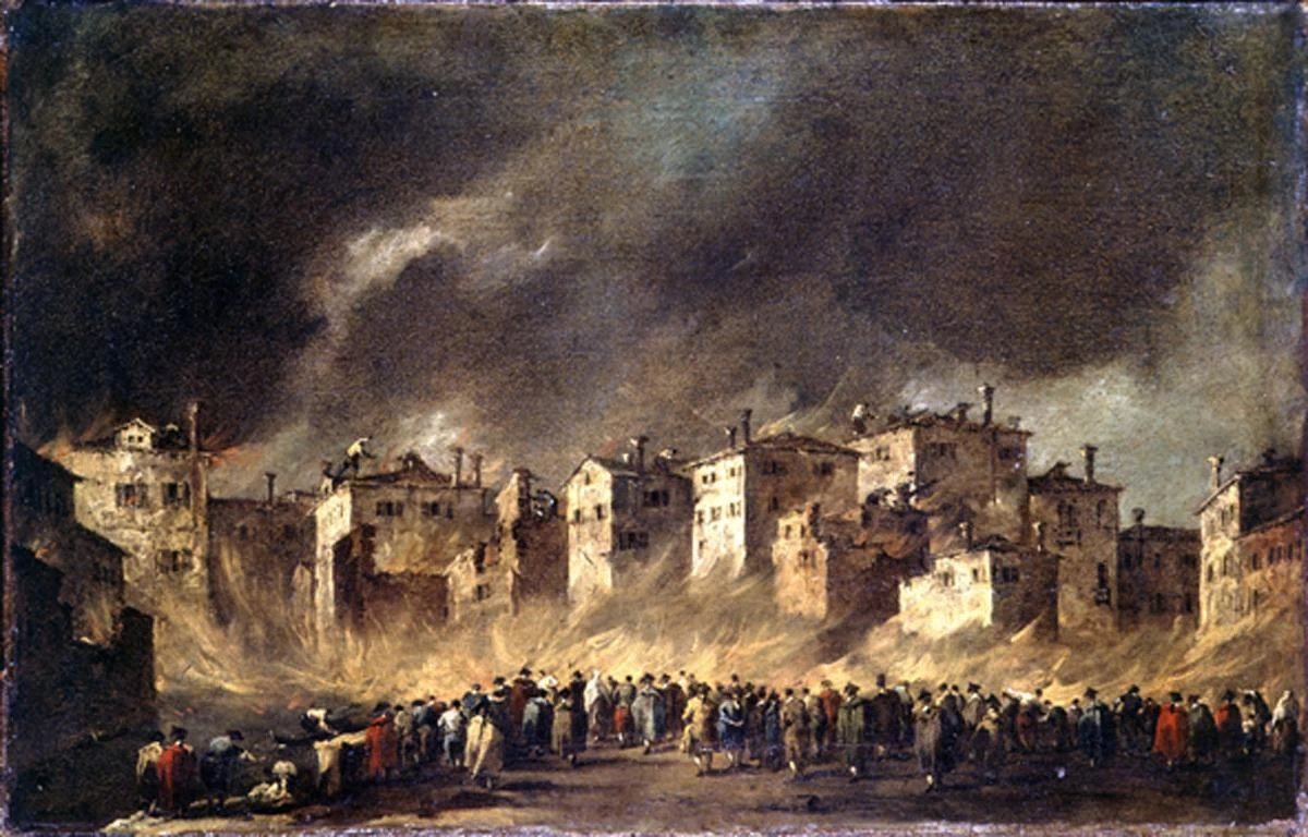 Incendio al Deposito Oleario di San Marcuola - Gallerie dell'Accademia, Venezia